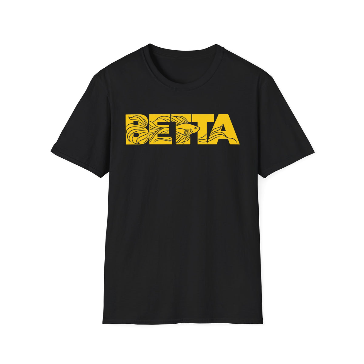 Betta Yellow w blk Betta Fish