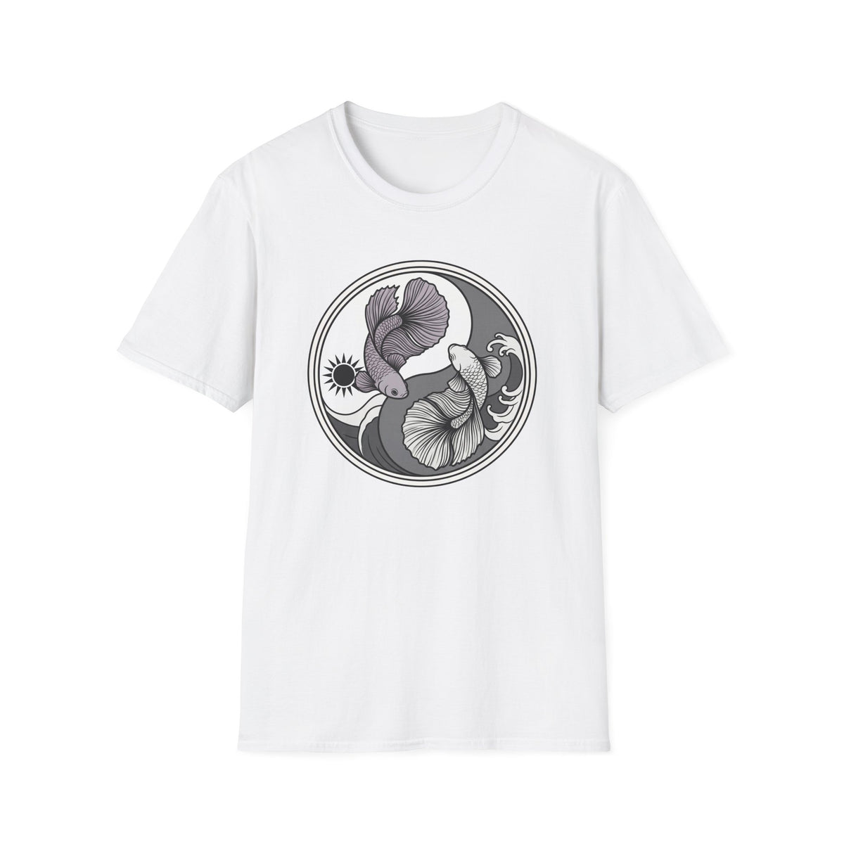 Ying Yang Bettas B & W 3